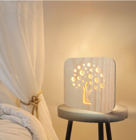 Craft home decoration wooden lamp table lamp