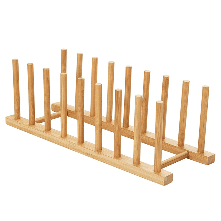 Bamboo Plate Organiser