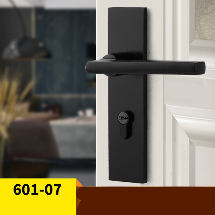 American Black Bathroom Solid Wood Door Handle