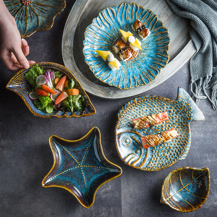 Irregular ceramic tableware