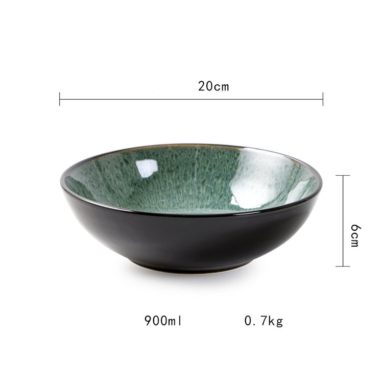 Creative Ceramic Kiln Changes Plate Bowl Tableware