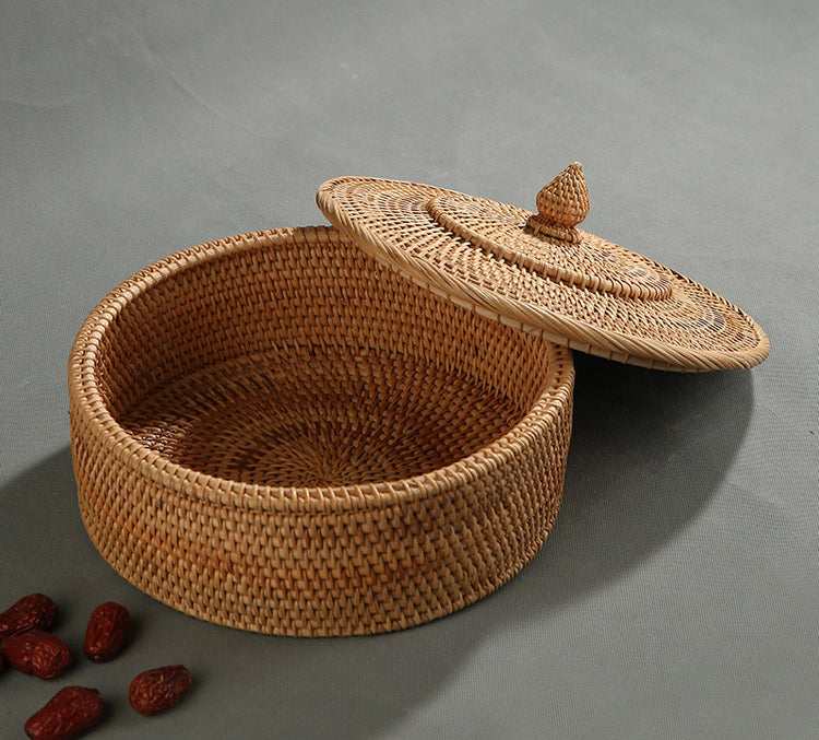 Rattan Storage With Multiple Compartments