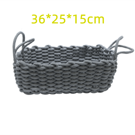 Storage Basket Sundries Storage Box Handmade Cotton Rope Storage Basket Homestay Furnishing Storage Shooting Storage Basket