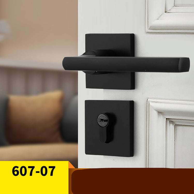 American Black Bathroom Solid Wood Door Handle