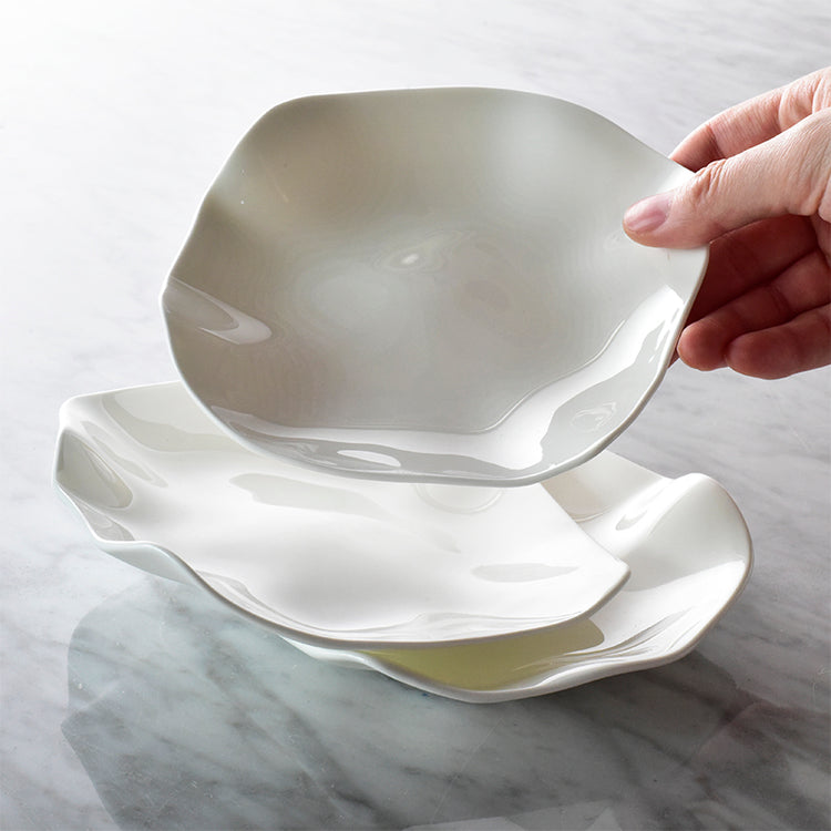 Creative Ultra-thin Bone China Irregular Small Plate Restaurant