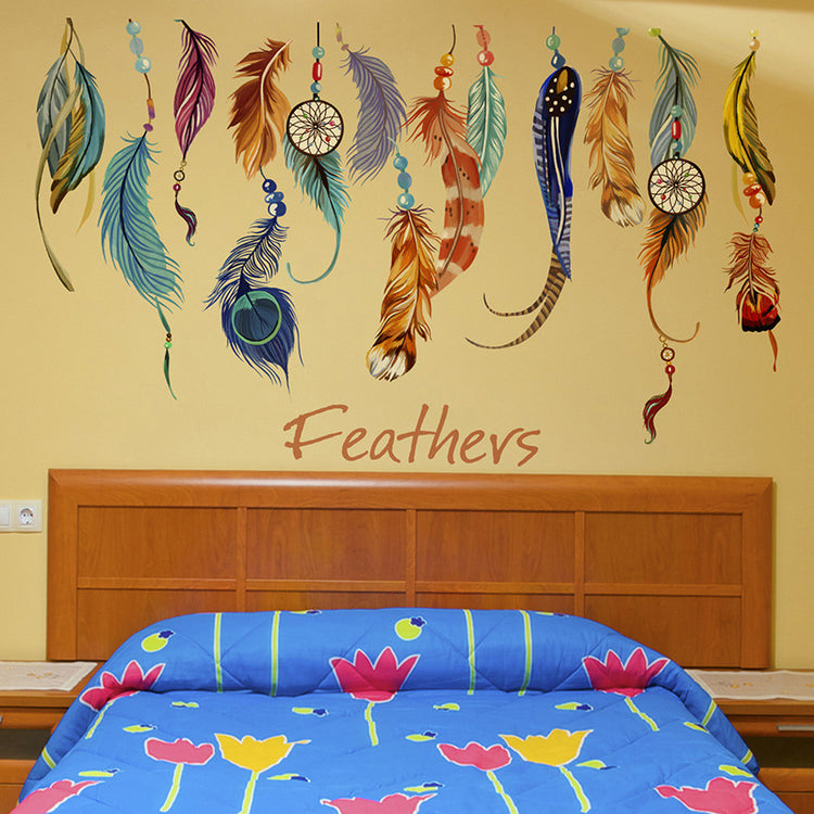 Feather Self-adhesive Wall Stickers Stickers