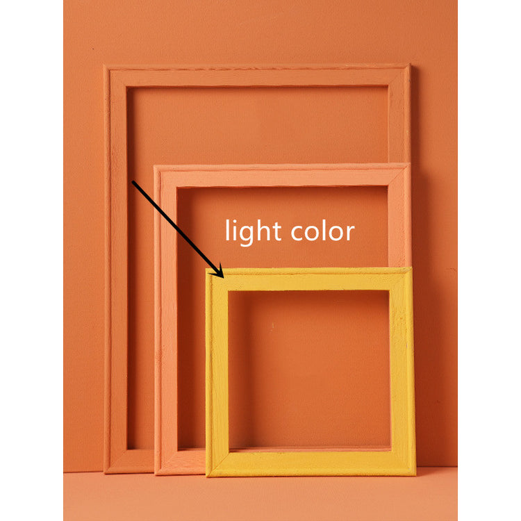 Photo Props Morandi Color Wooden Photo Frame