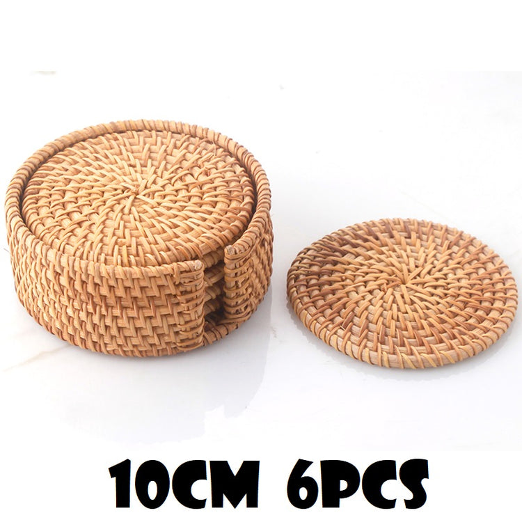 Rattan Anti-scald Tea Set Coffee Table Mat