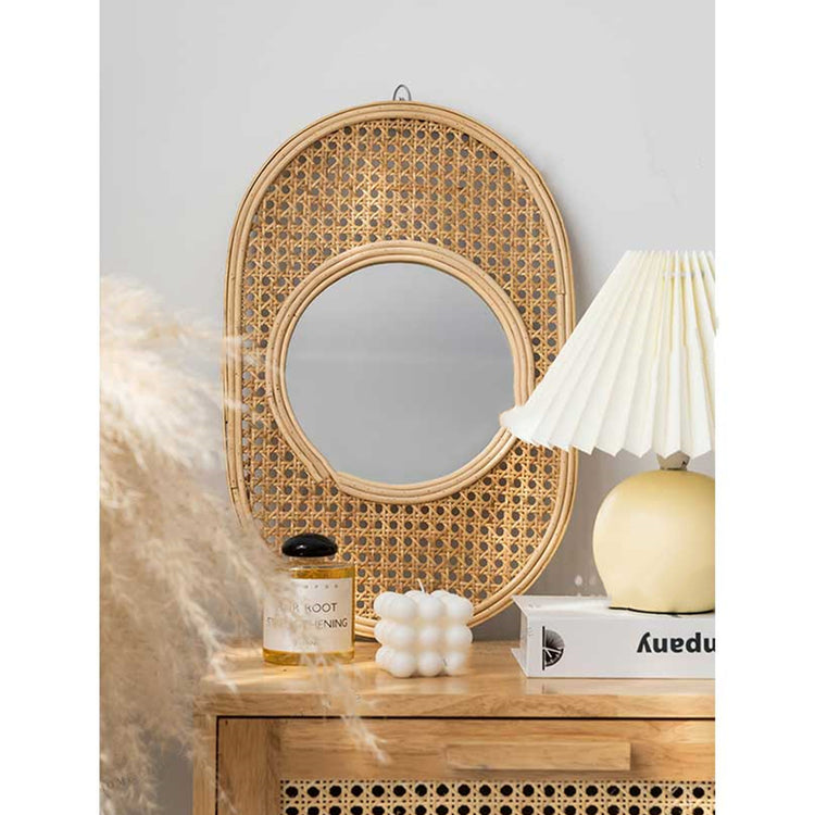 Summer Rattan Mirror