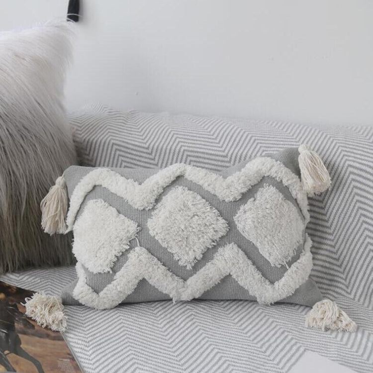 Top Canvas Tufted Pillow Cover 