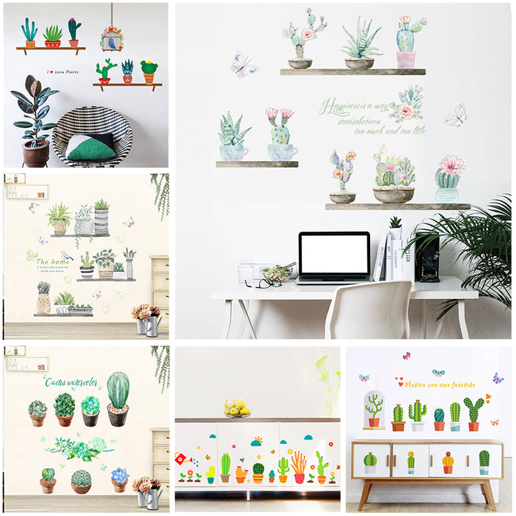 Cactus wall sticker