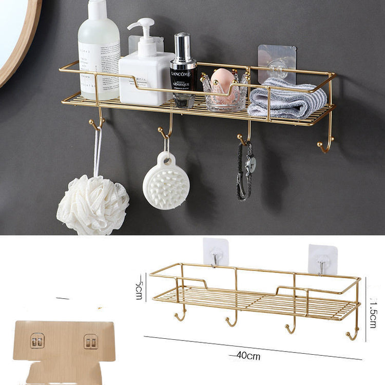 Hole-free Bathroom Toilet Rack Wall Hanging