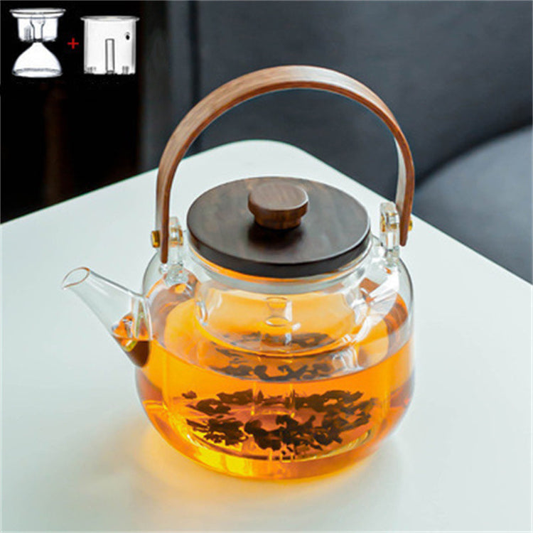 High Borosilicate Glass Steaming And Cooking Teapot