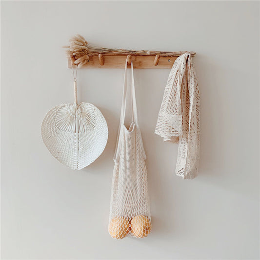 Wooden Simple Clothes Rack Bamboo Wood