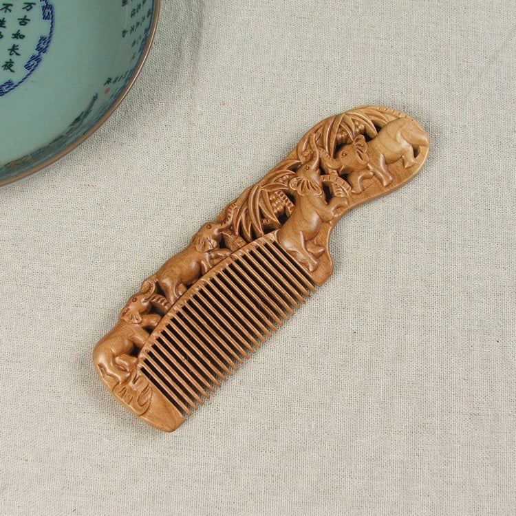 Carved Wooden Comb | Vintage Luxury Craftsmanship