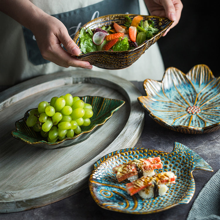 Irregular ceramic tableware