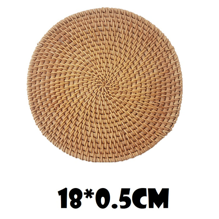 Rattan Anti-scald Tea Set Coffee Table Mat