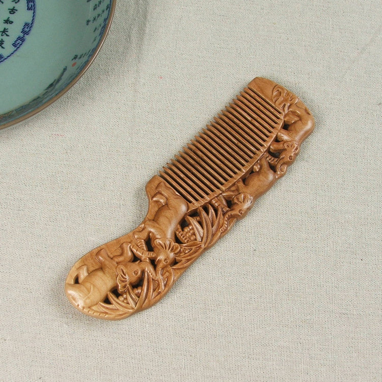 Carved Wooden Comb | Vintage Luxury Craftsmanship