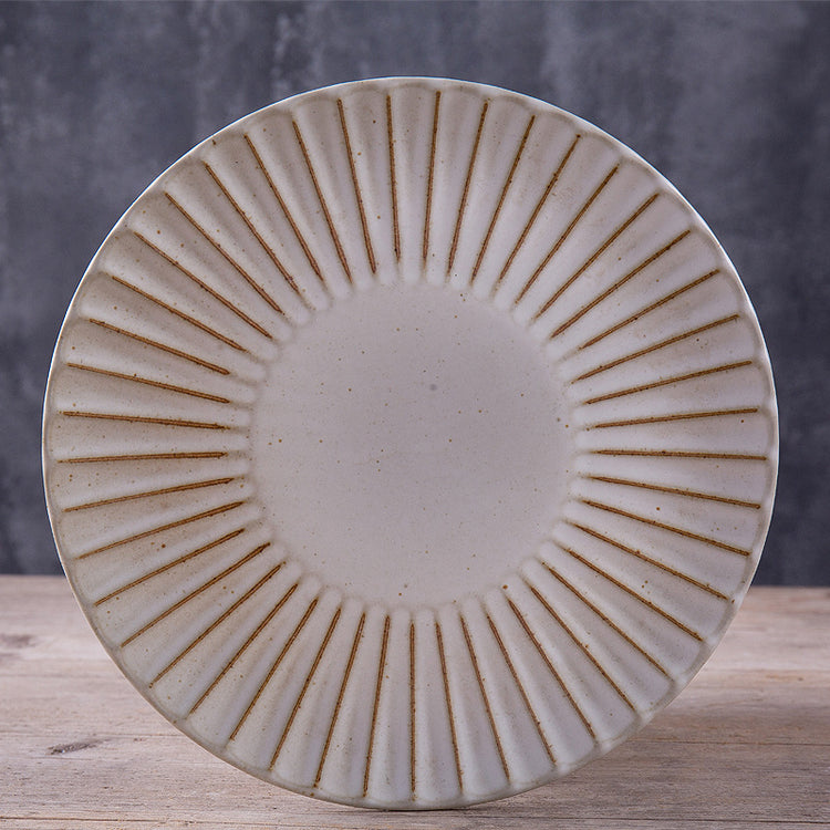 Tune Chrysanthemum Ceramic Frosted Dessert Plate