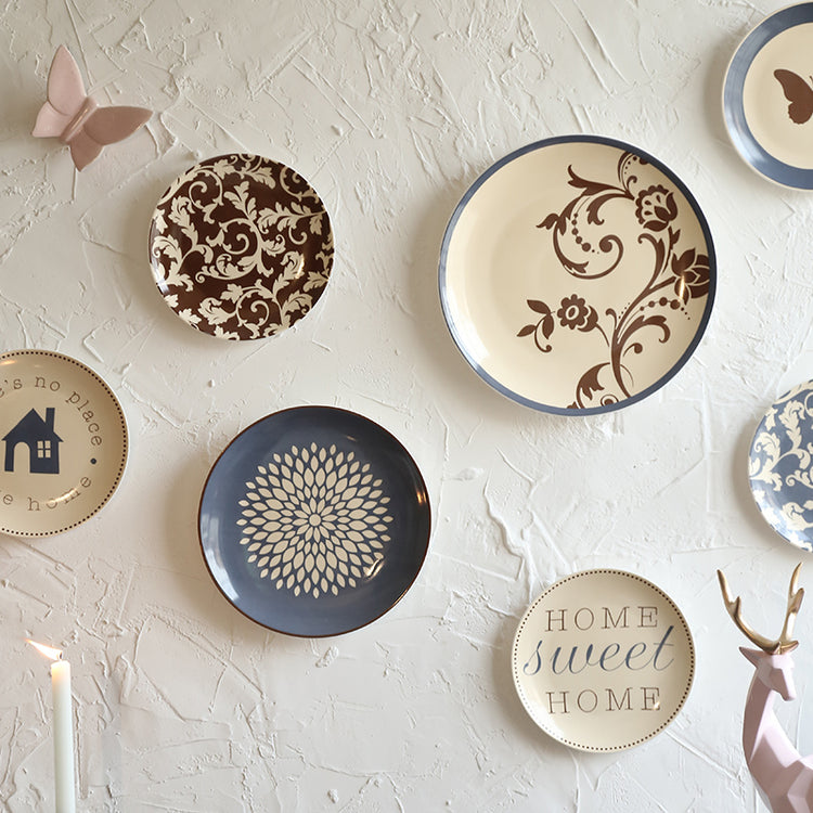 Creative wall wall ceramic hanging plate