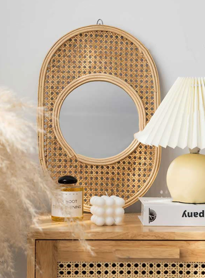 Summer Rattan Mirror