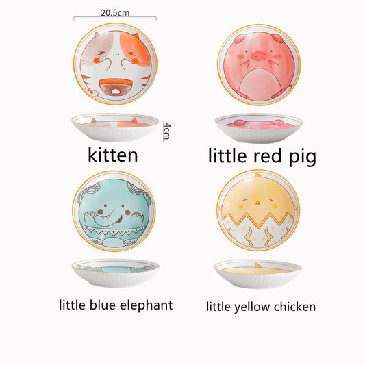 Cute Pet Series Ceramic Tableware Plate