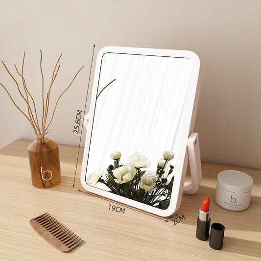 Vertical Wooden Dormitory Without Lamp Makeup Mirror