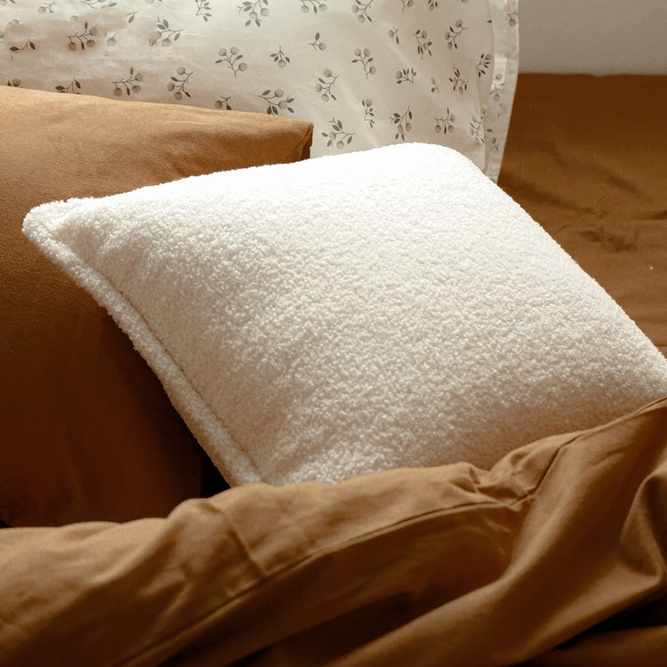 Simple With Grain Cashmere Lamb Cashmere Pillow