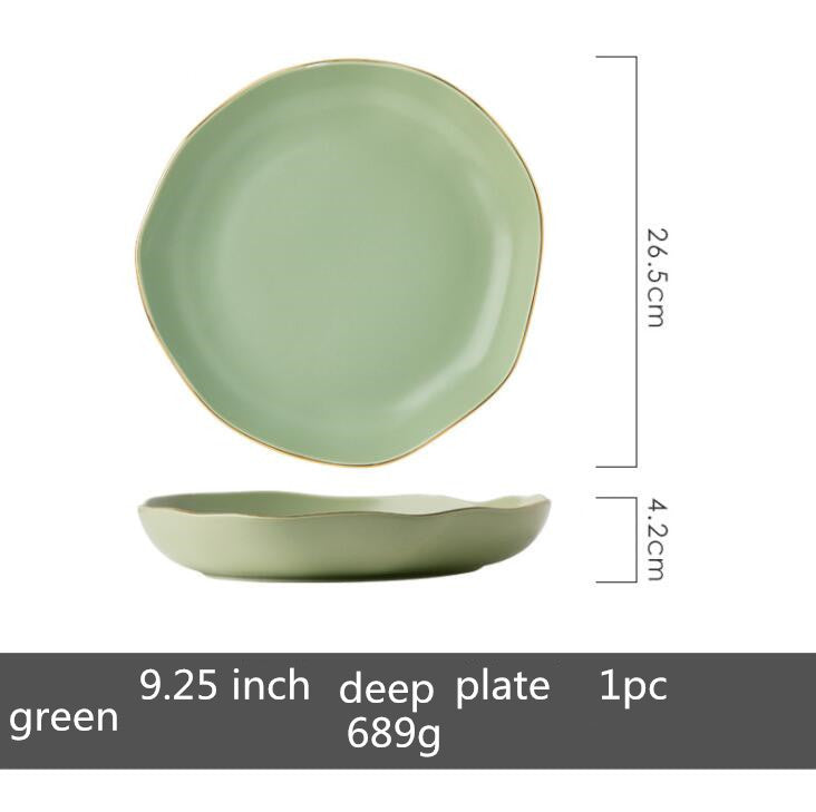 Rice Bowl Plate, Vegetable Plate, Dessert Plate, Large Soup Bowl