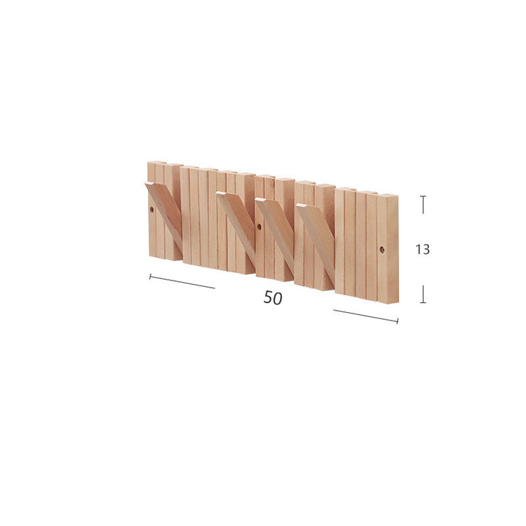 Wooden Bar Hook Wall Creative Wooden Coat Hook Wooden Coat Rack