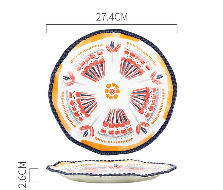 Retro Hand Drawn Dishes Home Rice Bowls