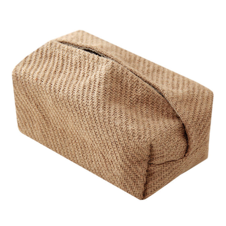 Fabric Tissue Box Cotton Linen Napkin Box Chinese Style Tissue Bag Tea Table Coffee Table Tea Room Decoration New Chinese Style Tissue Box