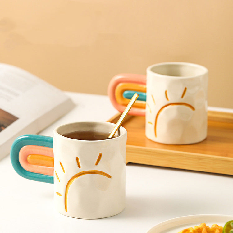 Rainbow Mug Trend Creative Ceramic Mug