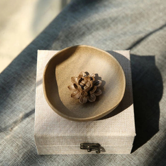 Coarse Clay Disk Incense Inserted Ceramic Ornaments