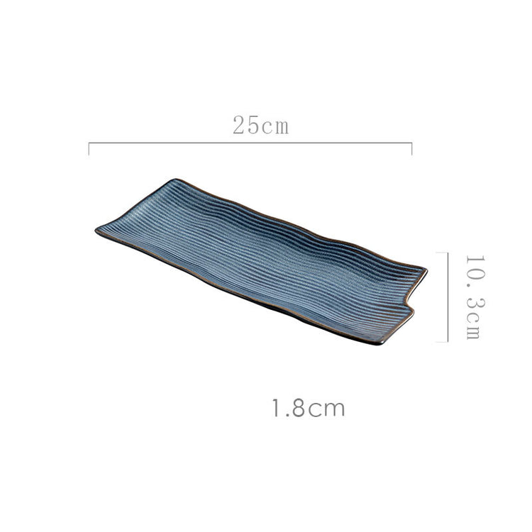 Creative Ceramic Irregular Long Flat Plate