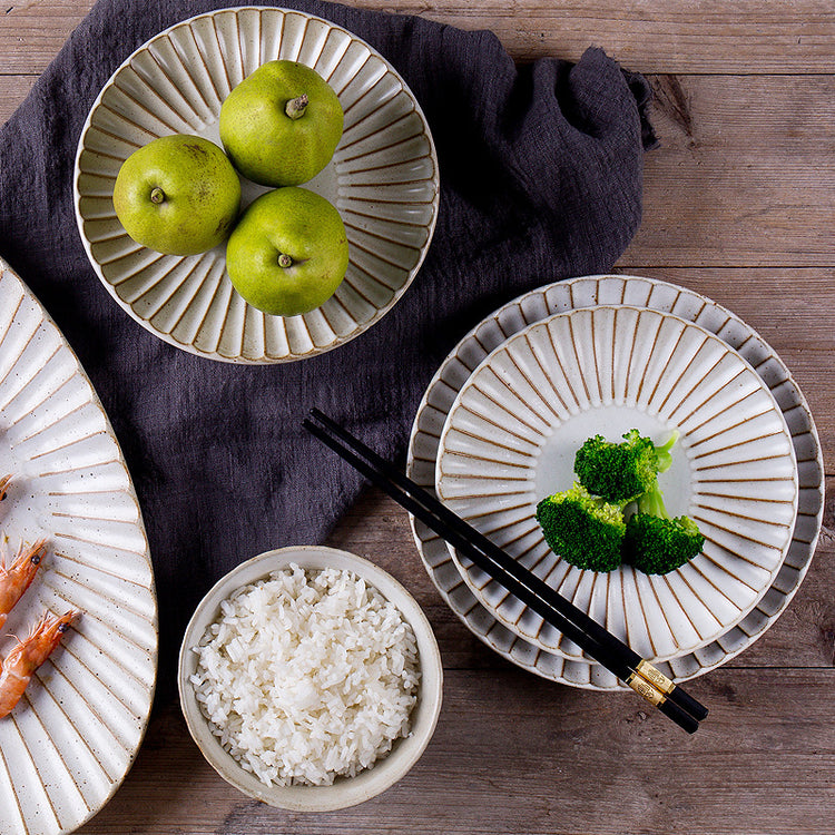 Tune Chrysanthemum Ceramic Frosted Dessert Plate