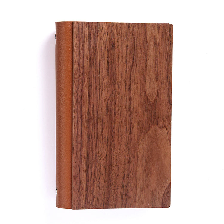 Walnut Loose-leaf Journal With Detachable