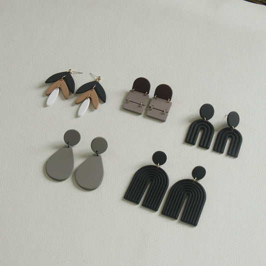 Acrylic Clay Lacquer Earrings