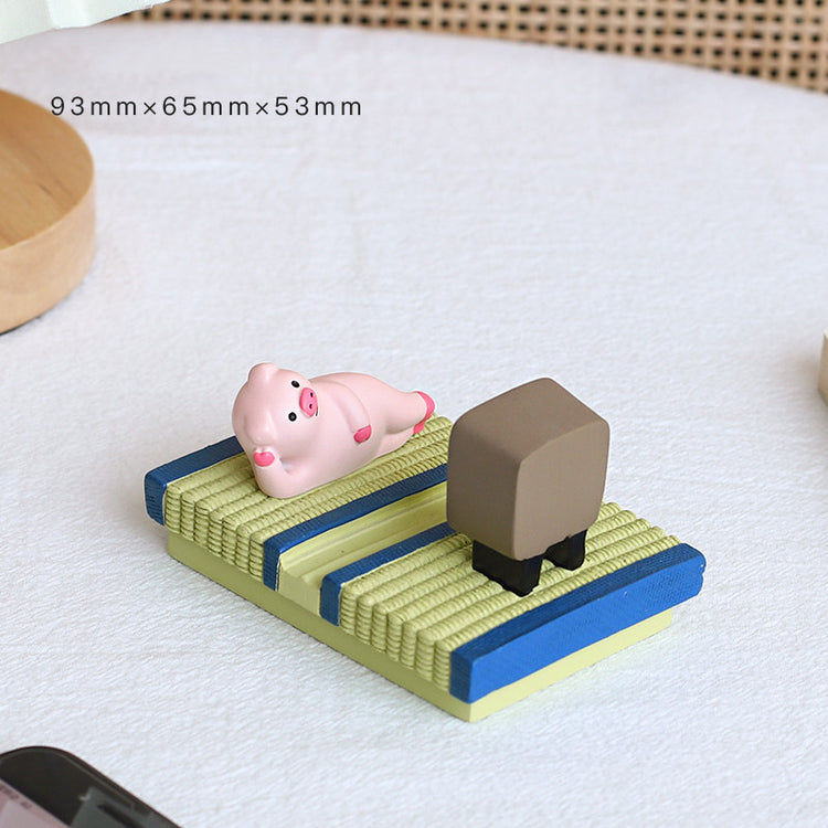 Cute Cat Book Mobile Phone Stand Desktop Decoration