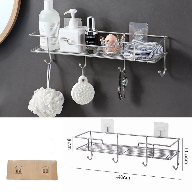 Hole-free Bathroom Toilet Rack Wall Hanging