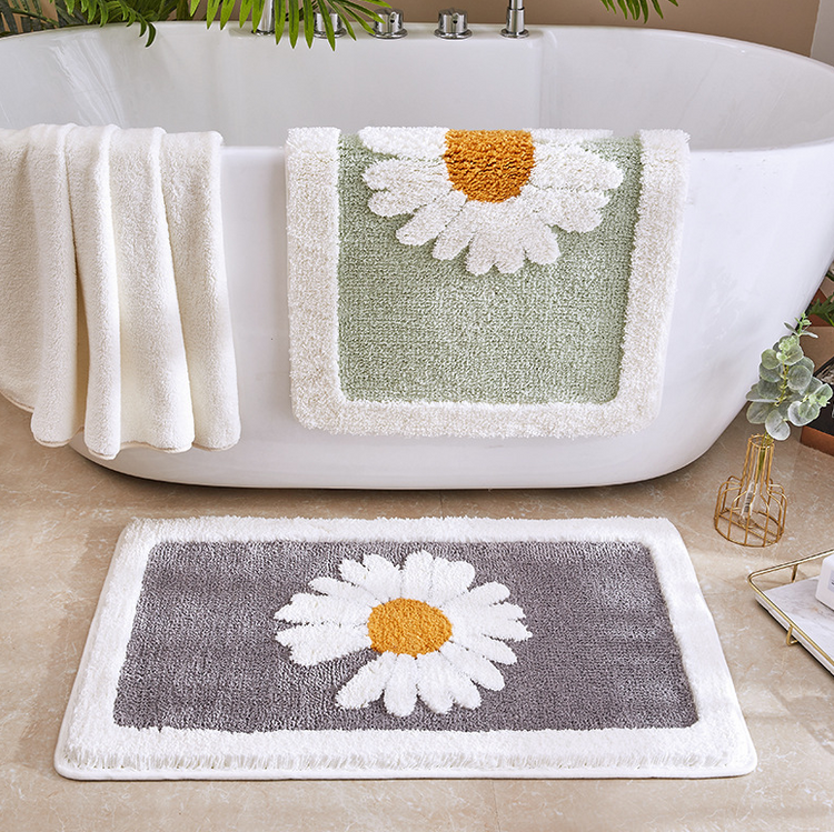 Daisy Anti-Slip Bath Rug