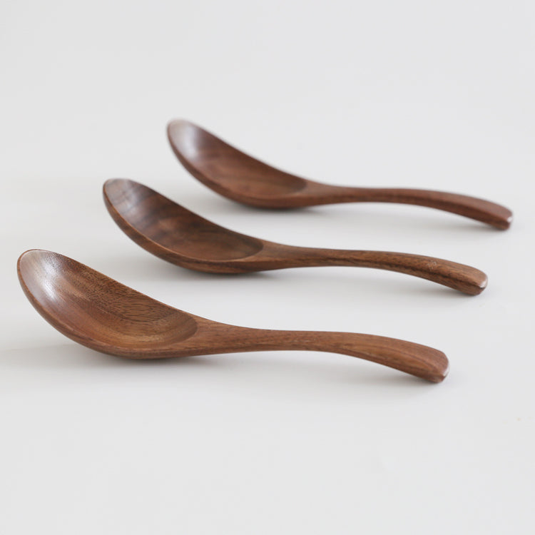 Black Walnut Spoon Japanese Style Solid Wood Fork