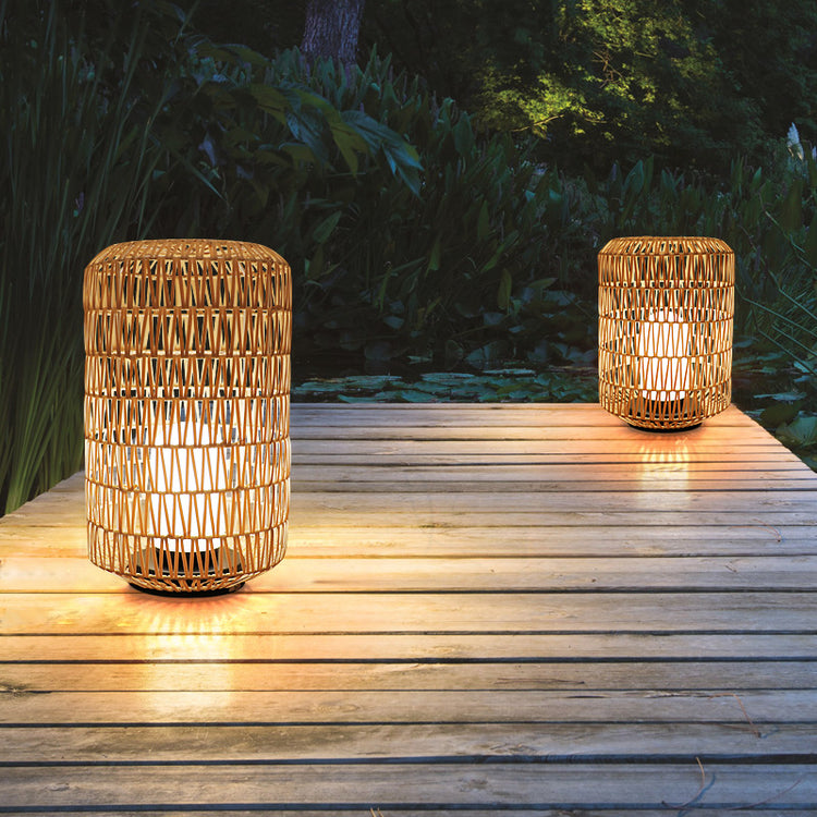 Rattan Waterproof Floor Lamp