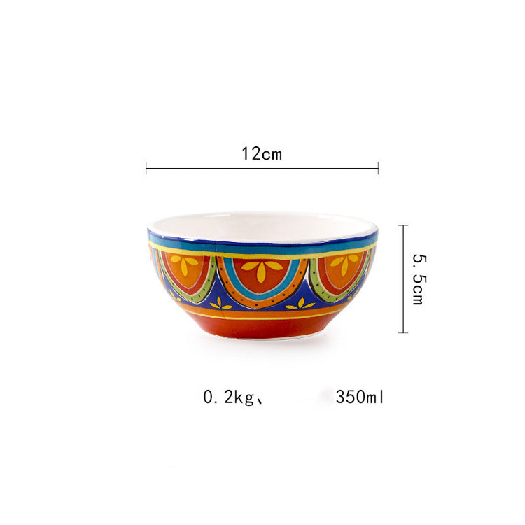 Ceramic Salad Pots And Bowls Hand-painted Western Dishes