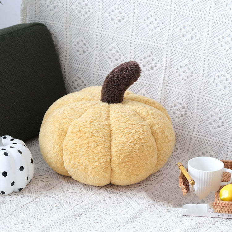 Pumpkin Shaped Pillow Caramel Cushion Pastoral