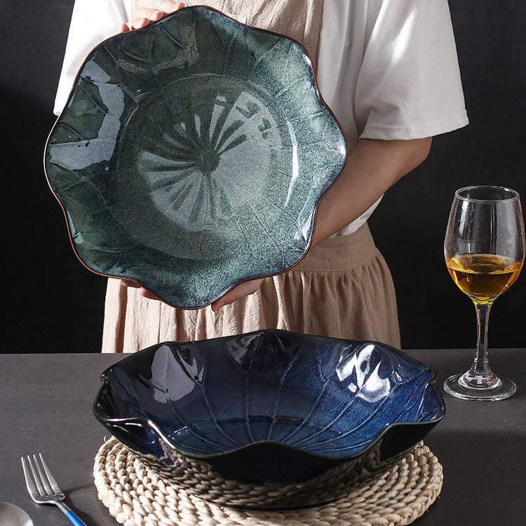 Boiled Fish Bowl Ceramic Plate And Dried Vegetables