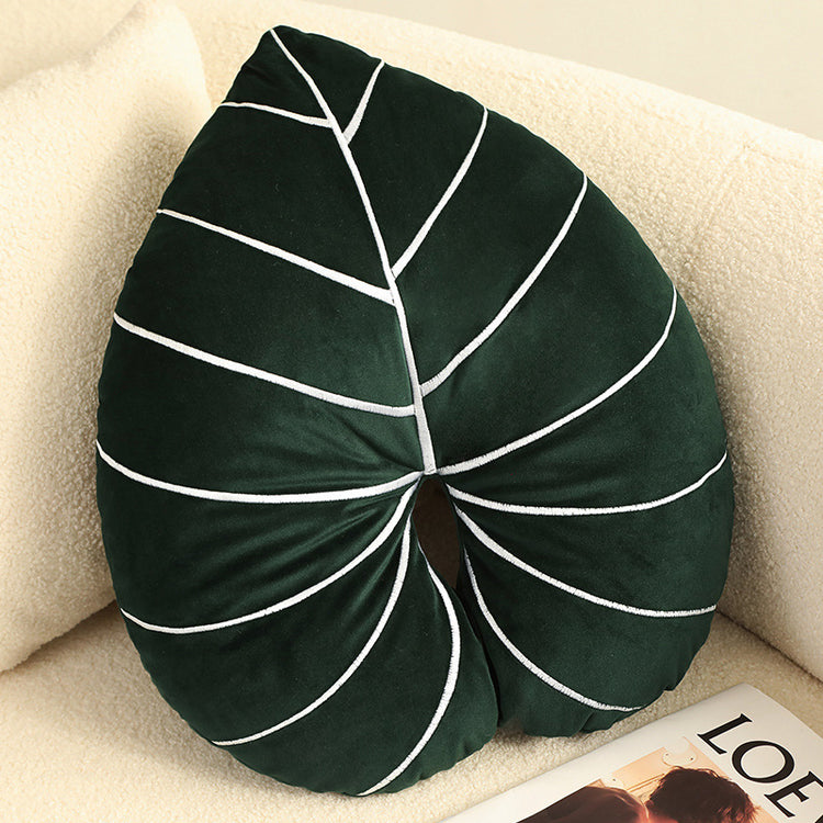 Black Plant Pillow