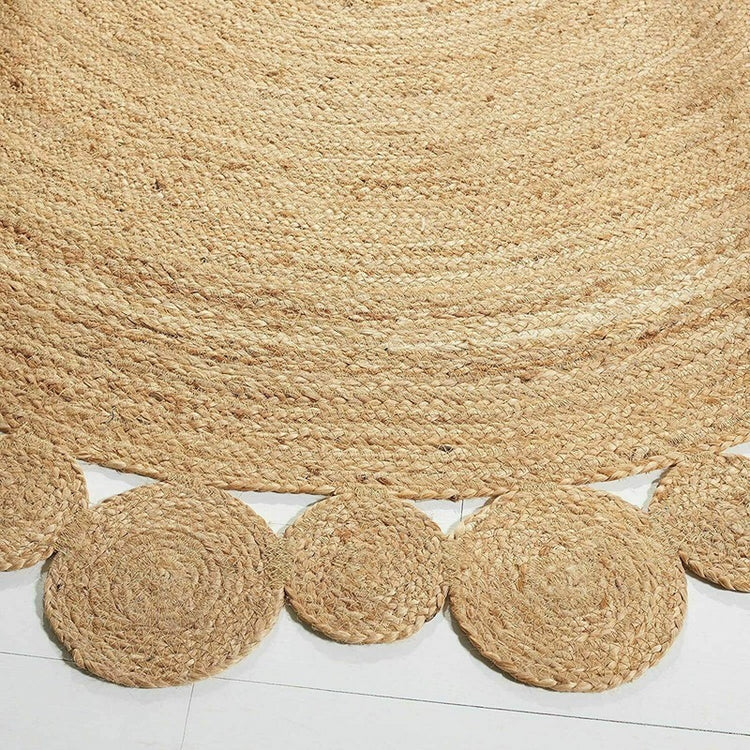 Water Reed Water Grass Nordic Hand-Woven Round Jute Carpet