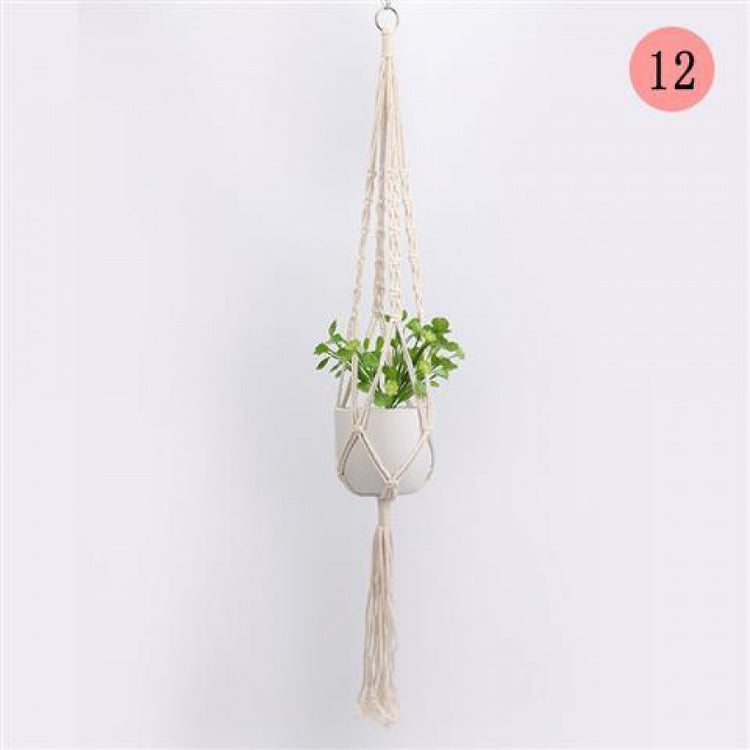 Flower Pot Net Pocket Spider Plant Hanging Woven Cotton Rope