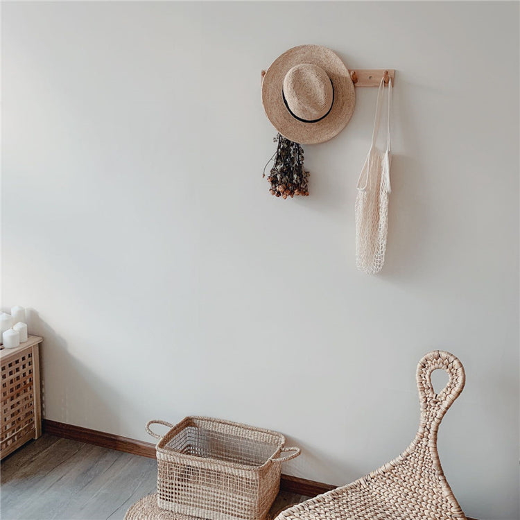 Wooden Simple Clothes Rack Bamboo Wood